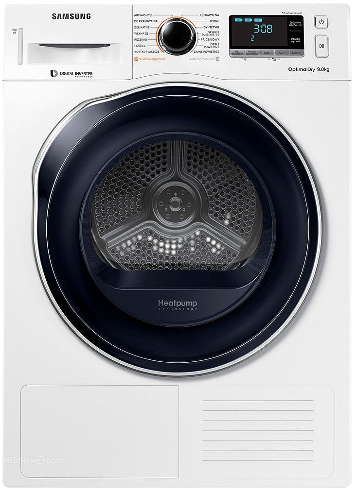 Замена питающего кабеля Samsung DV90M6200CW